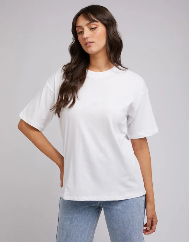 Aae Linen Tee White sold by All About Eve