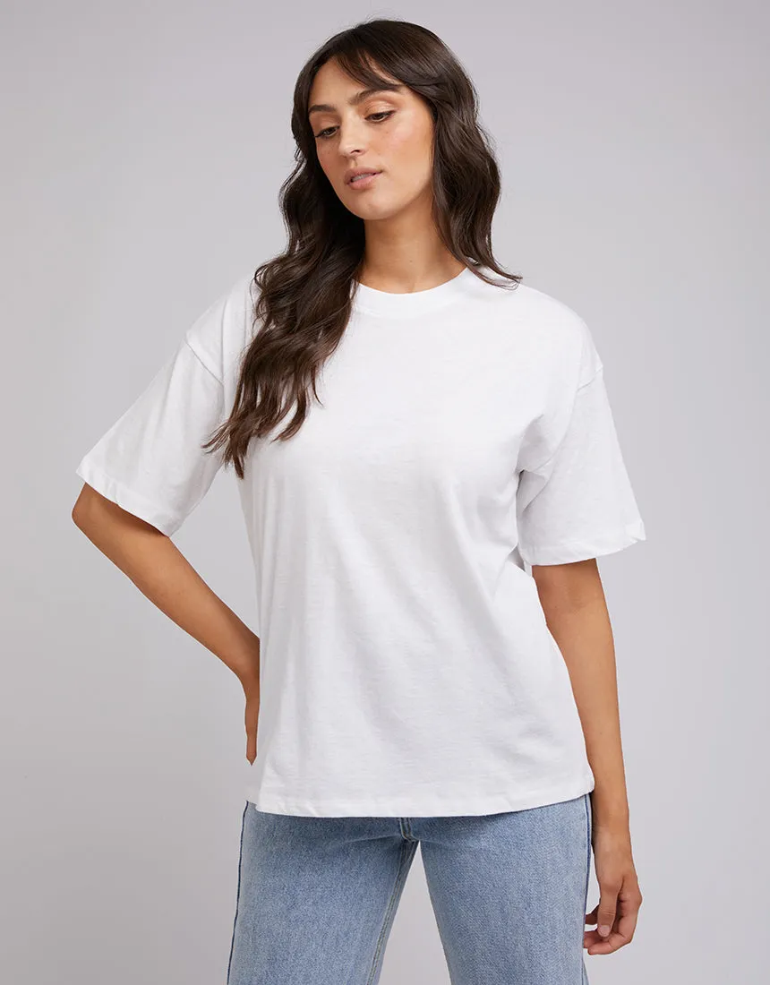 Aae Linen Tee White sold by All About Eve