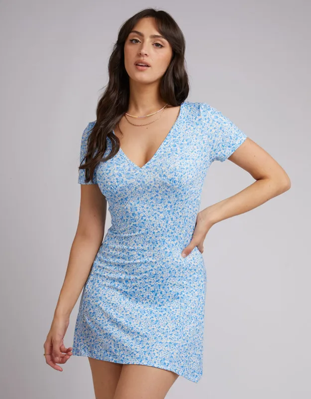 Betty Mini Dress Blue sold by All About Eve