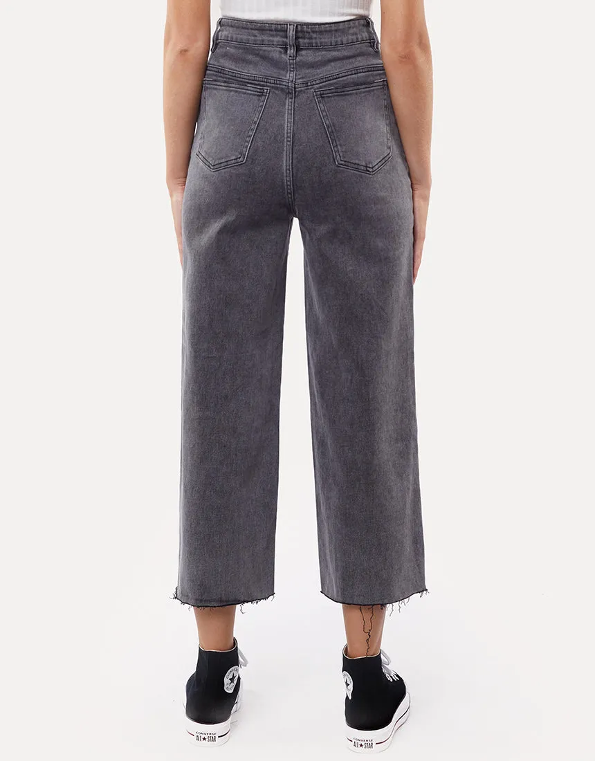 Charlie High Rise Wide Leg Faded Black sold by All About Eve product image thumbnail 3