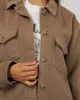Mahina Cropped Shacket Oatmeal sold by All About Eve