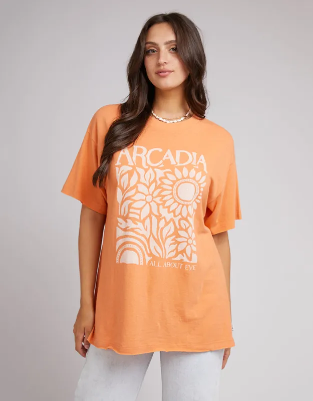Arcadia Tee Peach made by All About Eve