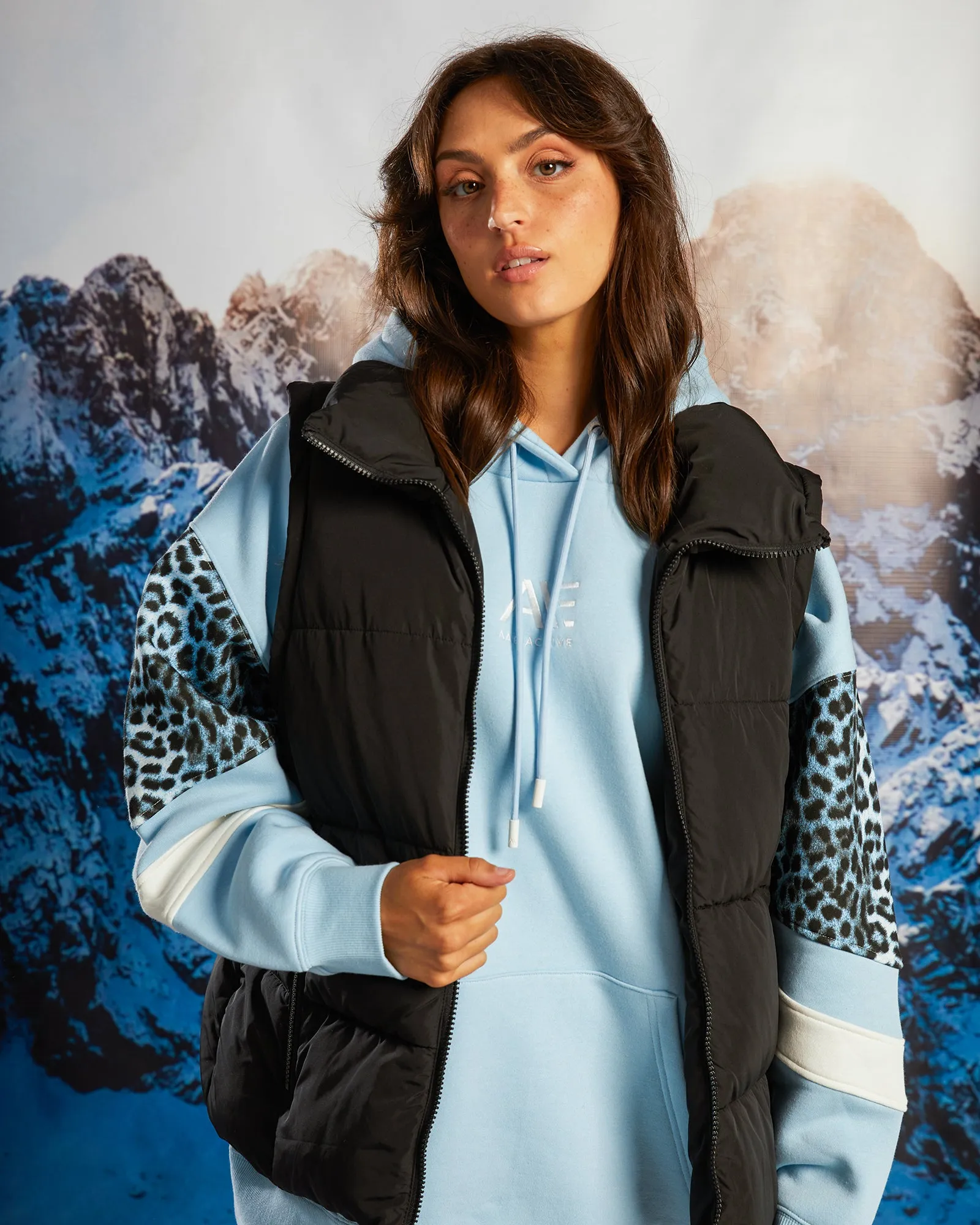 Remi Luxe Puffer Vest Black sold by All About Eve