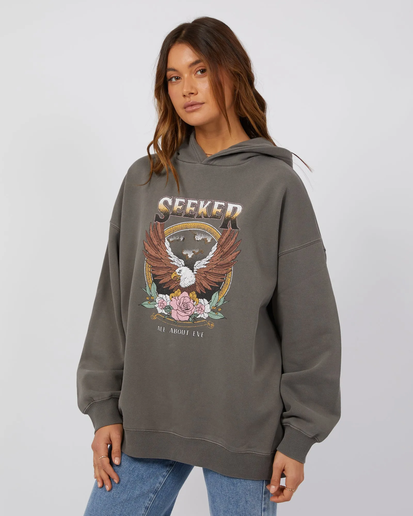 Seeker Oversized Hoodie Charcoal sold by All About Eve product image thumbnail 4