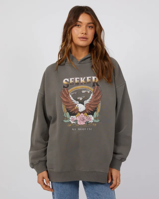 Seeker Oversized Hoodie Charcoal sold by All About Eve