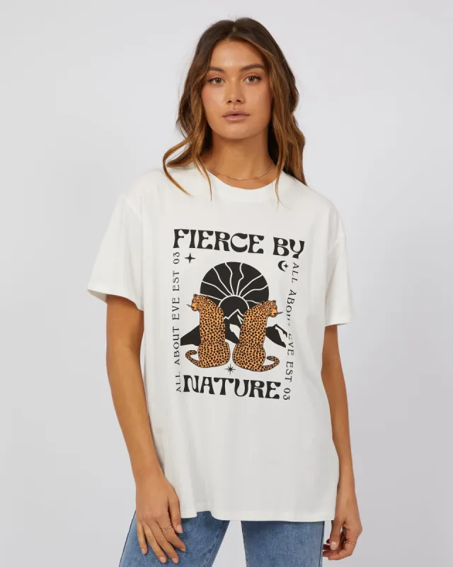 Fierce Standard Tee Vintage White made by All About Eve