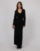 Eve Knit Long Sleeve Maxi Dress Black sold by All About Eve