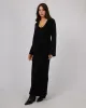 Eve Knit Long Sleeve Maxi Dress Black sold by All About Eve