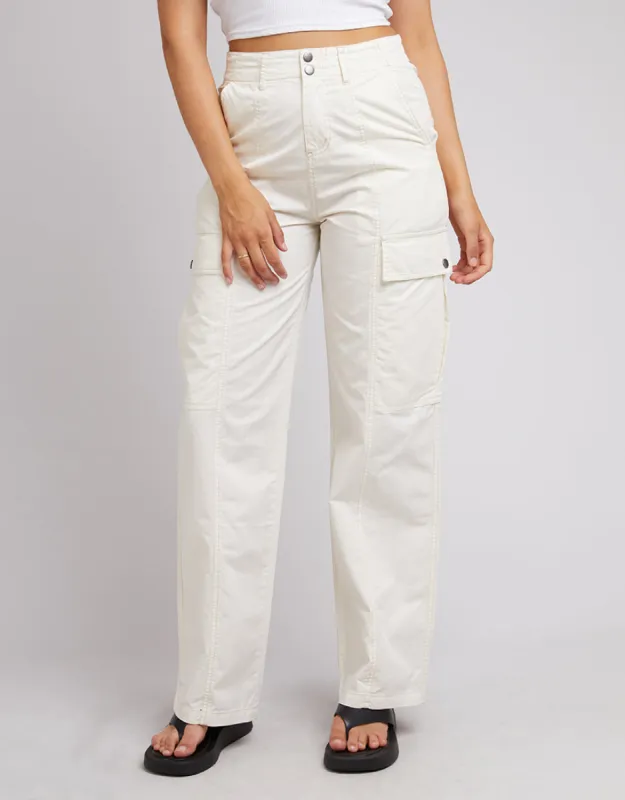 Jessie Cargo Pant Vintage White sold by All About Eve