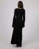 Eve Knit Long Sleeve Maxi Dress Black sold by All About Eve