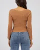 Jessa Knit Top Tan sold by All About Eve