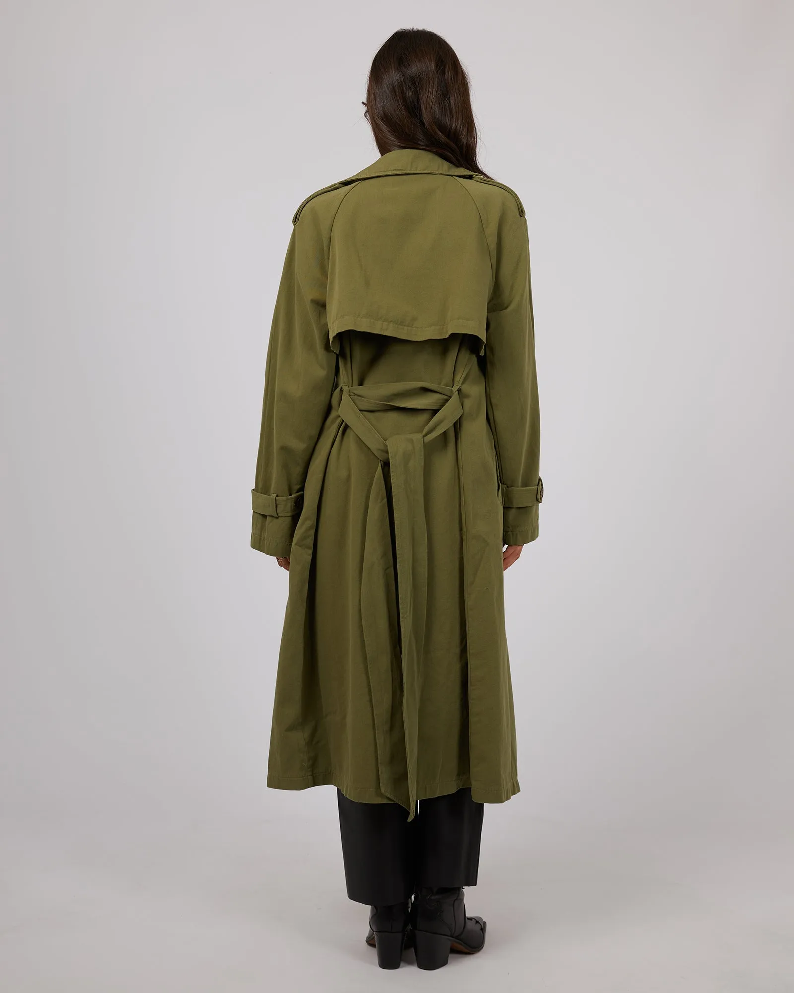 Eve Trench Coat Khaki sold by All About Eve product image thumbnail 3