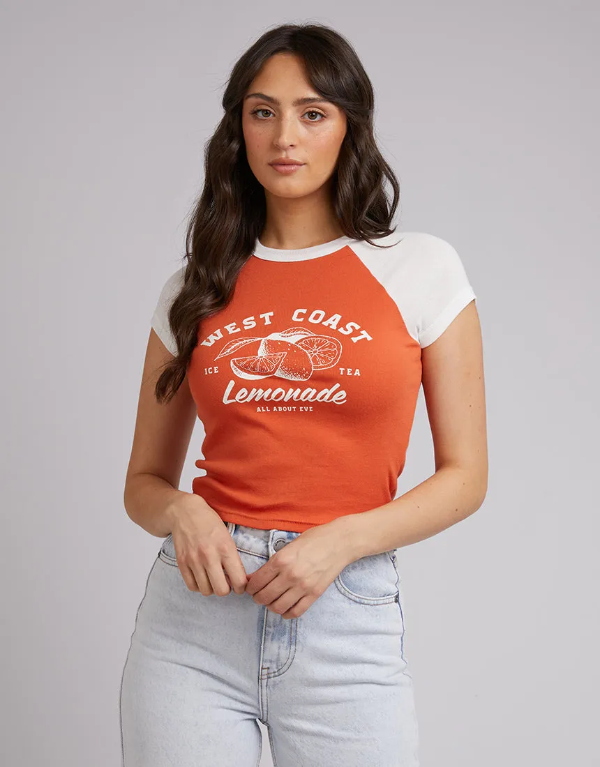 West Coast Tee Rust sold by All About Eve