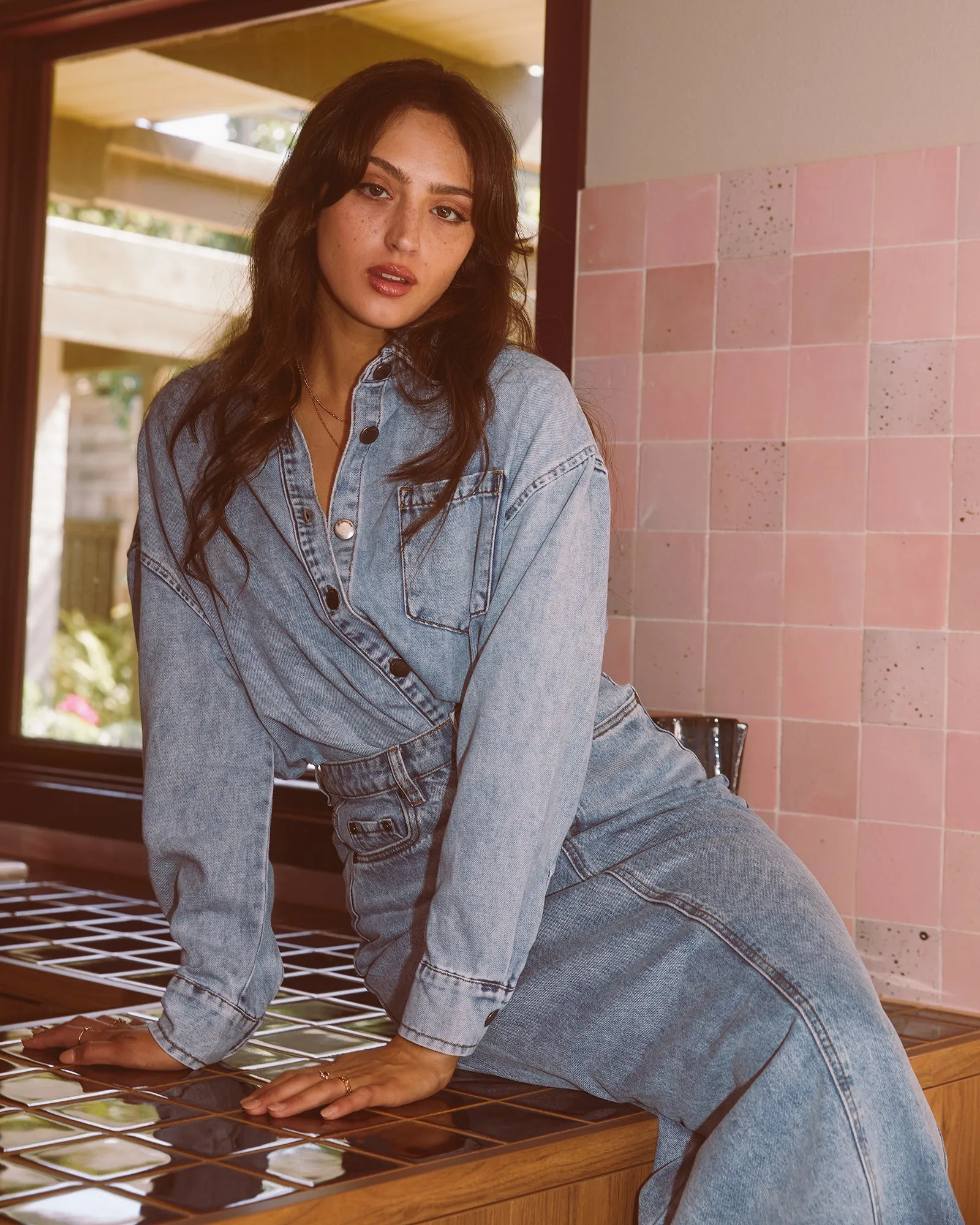 Maci Denim Shirt Light Blue sold by All About Eve