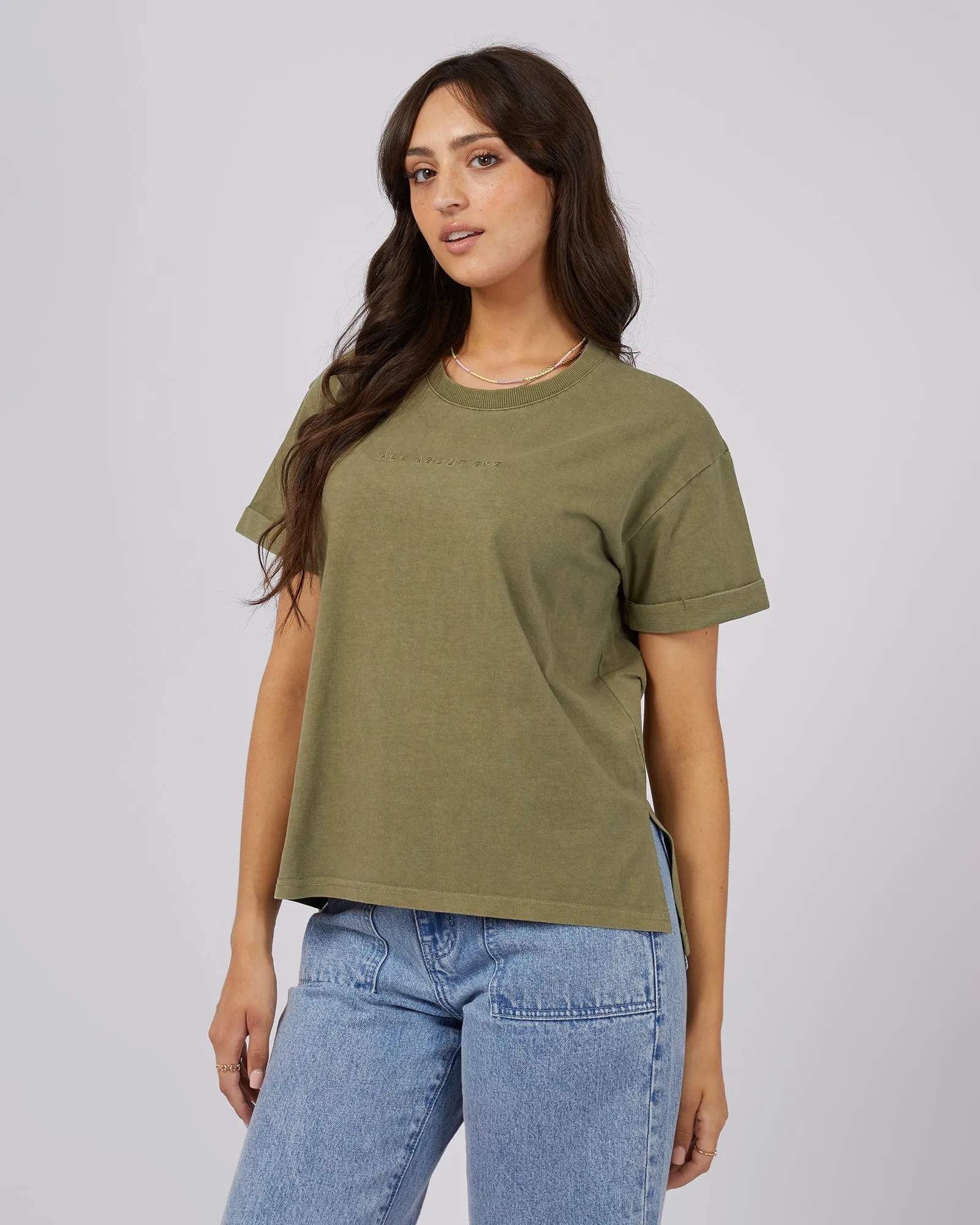 Aae Washed Tee Khaki sold by All About Eve