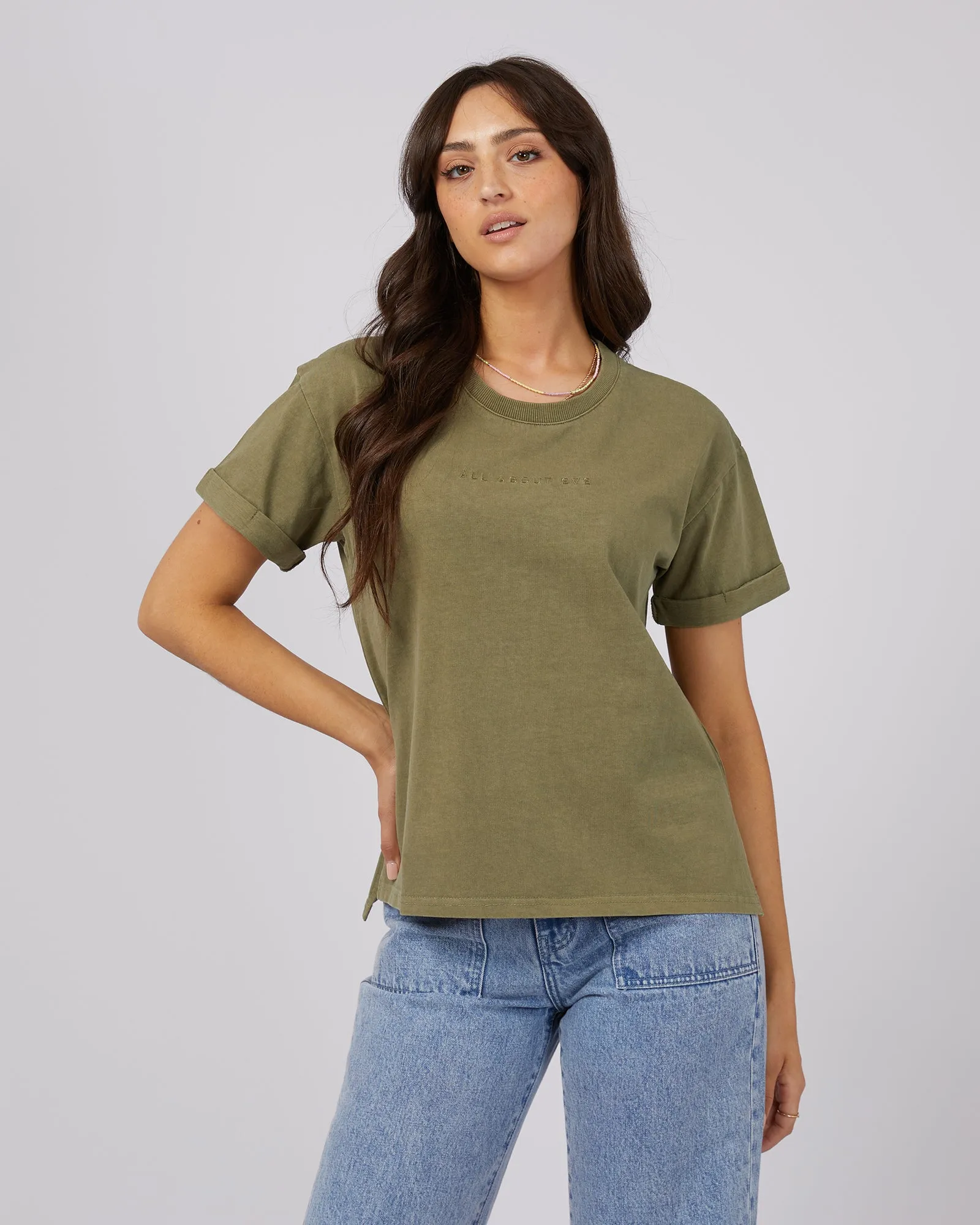 Aae Washed Tee Khaki sold by All About Eve product image thumbnail 3