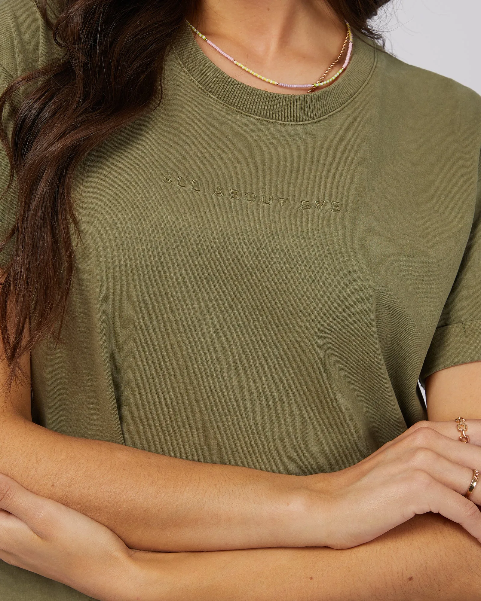 Aae Washed Tee Khaki sold by All About Eve product image thumbnail 4
