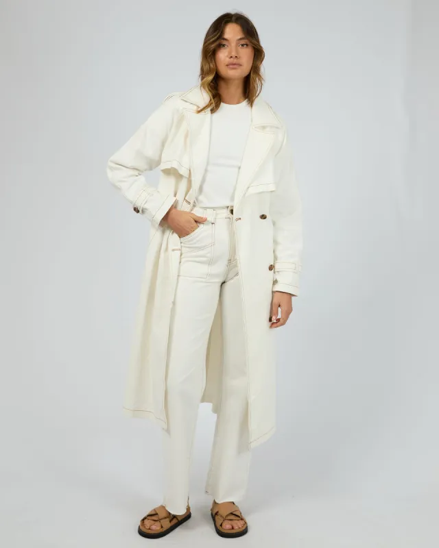 Rio Trench Coat Vintage White sold by All About Eve