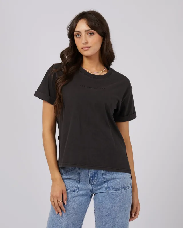 Aae Washed Tee Washed Black sold by All About Eve