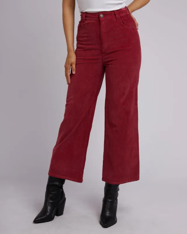 Camilla Cord Pant Port sold by All About Eve