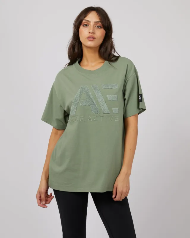 Base Active Tee Khaki sold by All About Eve