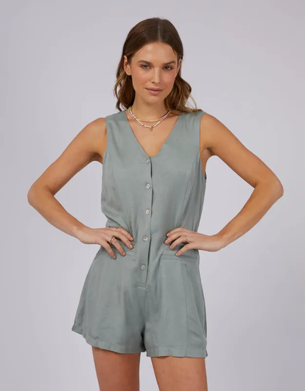 Natalia Playsuit Teal sold by All About Eve