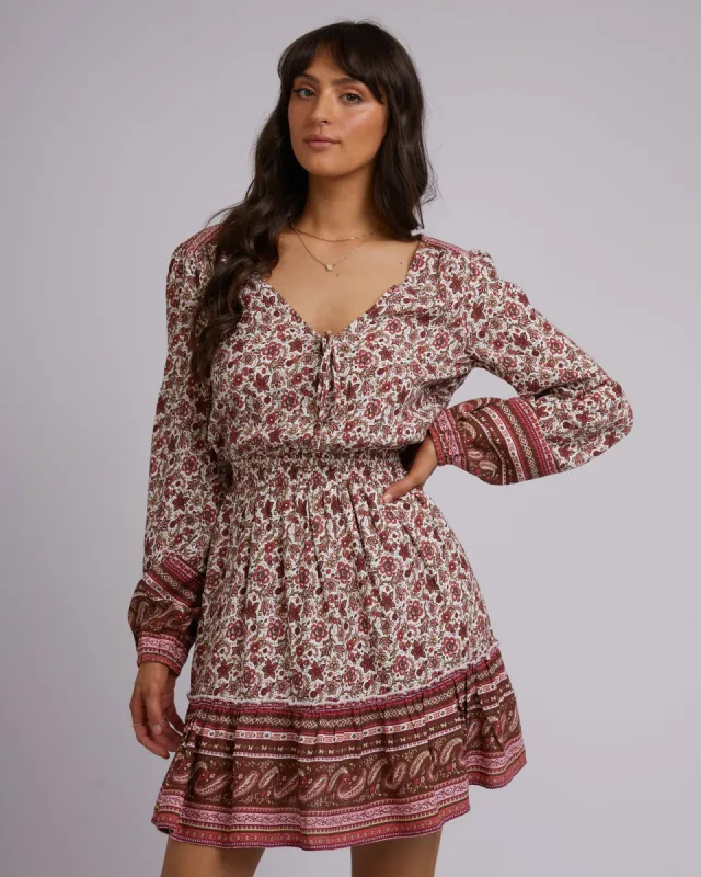 Elle Floral Mini Dress Print sold by All About Eve