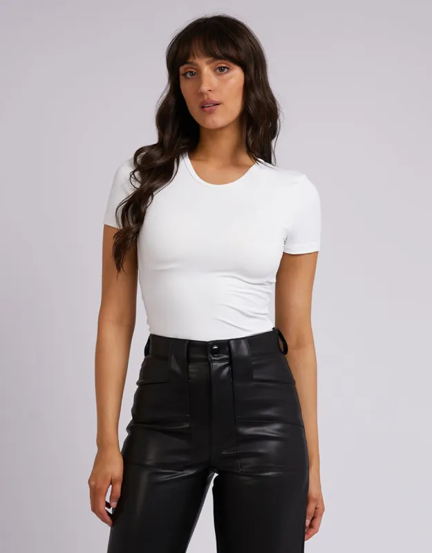 Eve Staple Top White sold by All About Eve
