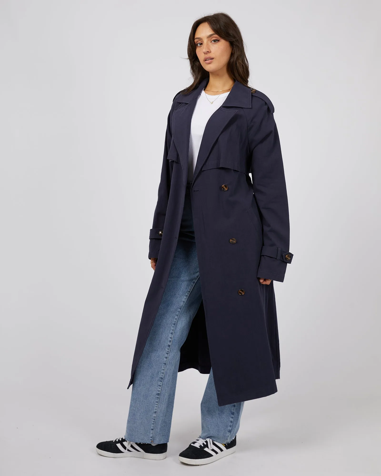 Eve Trench Coat Navy sold by All About Eve product image thumbnail 4