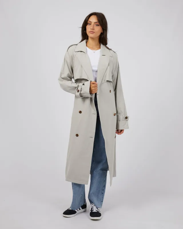 Eve Trench Coat Grey sold by All About Eve