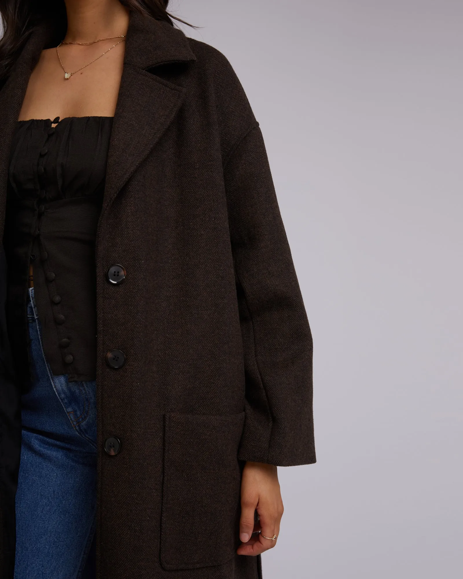 Manhattan Coat Brown sold by All About Eve product image thumbnail 5