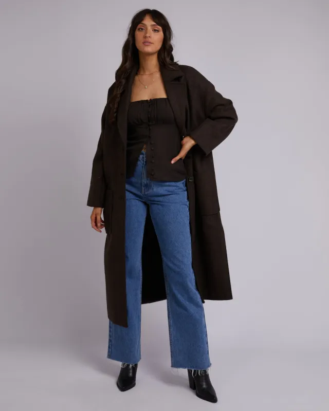Manhattan Coat Brown sold by All About Eve