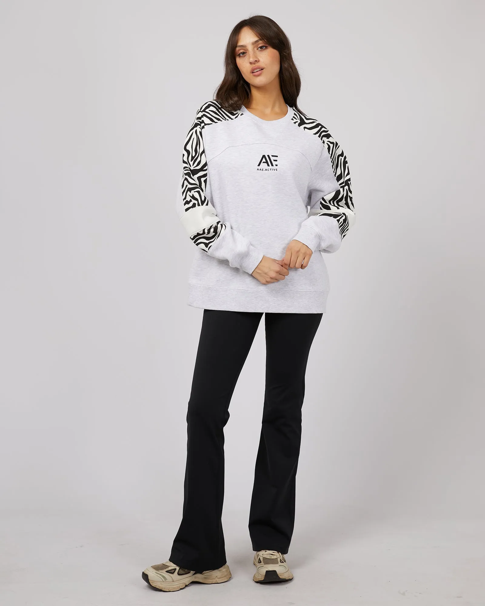 Parker Panelled Crew Snow Marle sold by All About Eve product image thumbnail 2