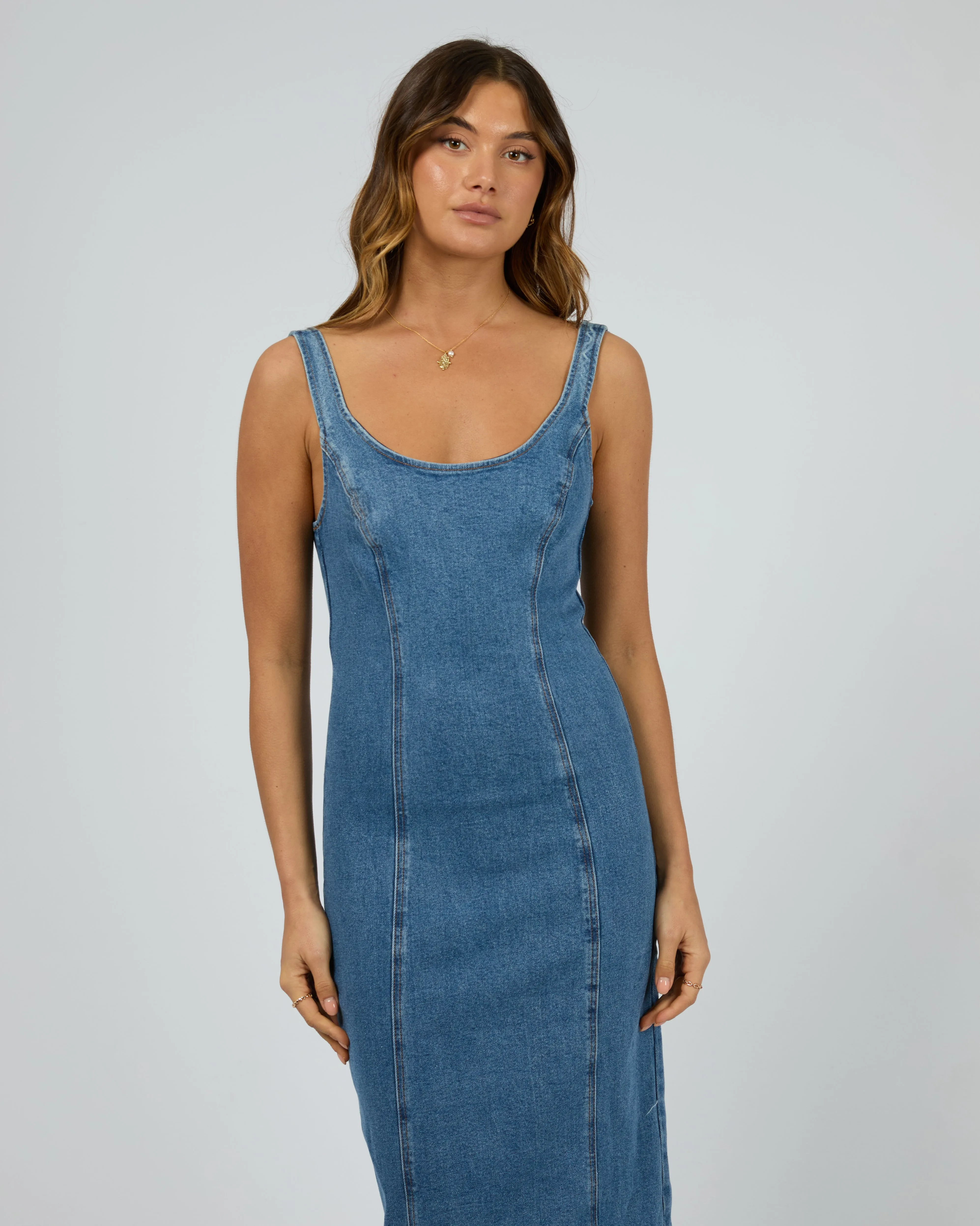 Alexandra Midi Dress Heritage Blue sold by All About Eve product image thumbnail 2