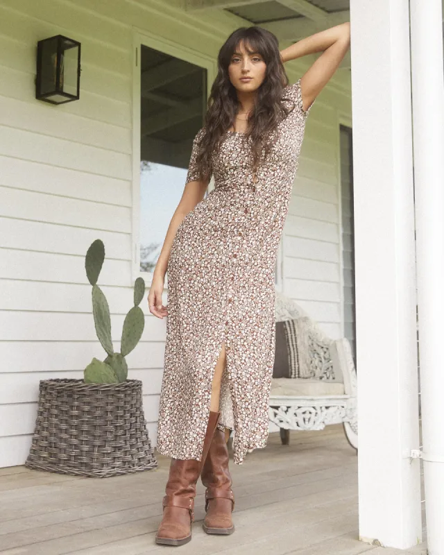 Tallows Floral Midi Dress Print made by All About Eve