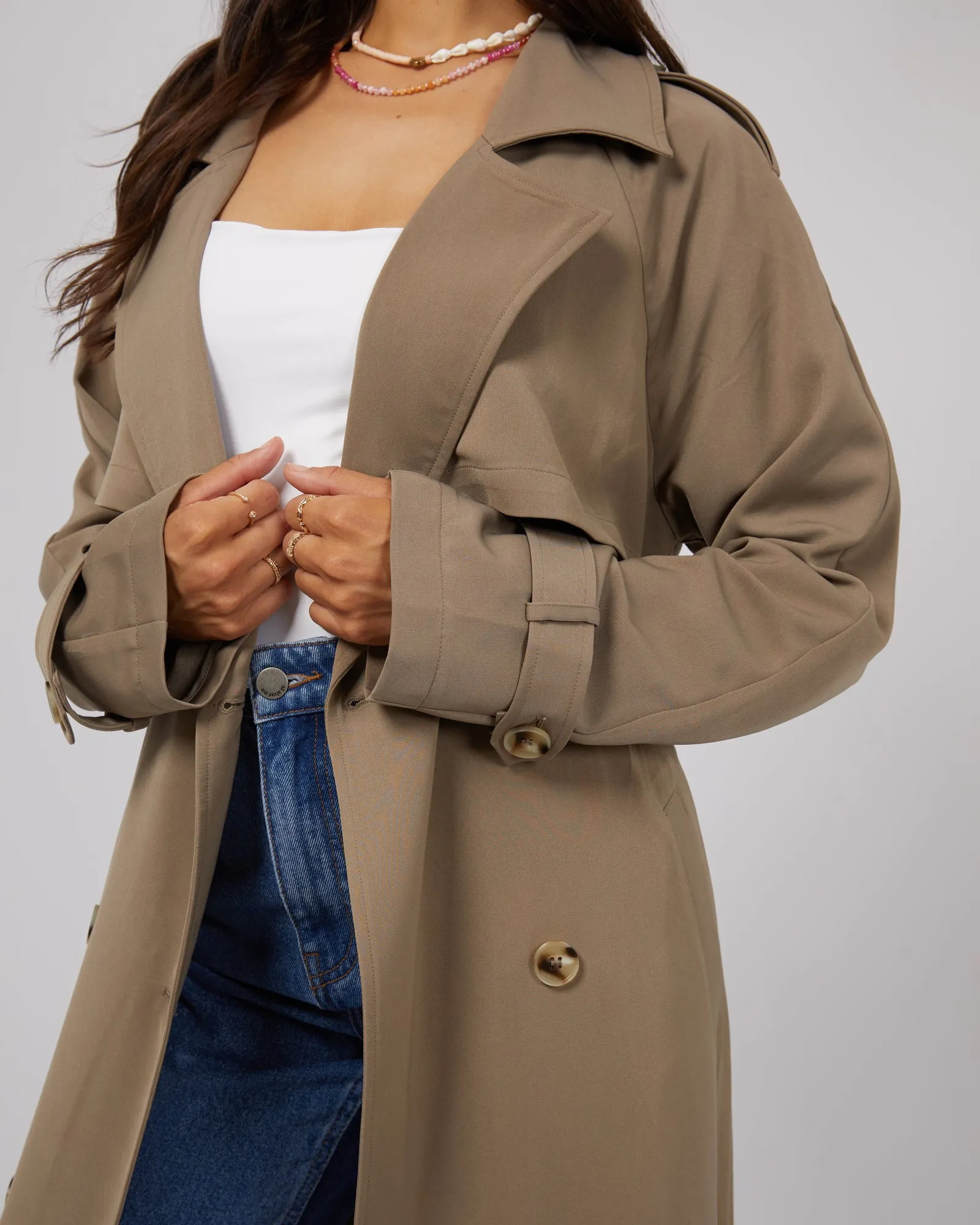 Eve Staple Trench Coat Tan sold by All About Eve product image thumbnail 5