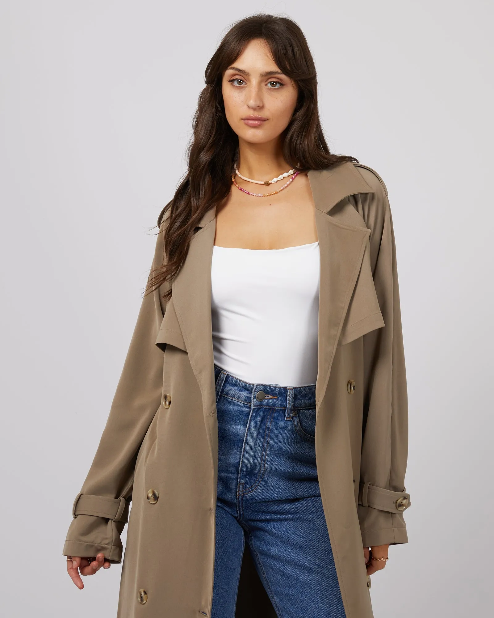 Eve Staple Trench Coat Tan sold by All About Eve product image thumbnail 2
