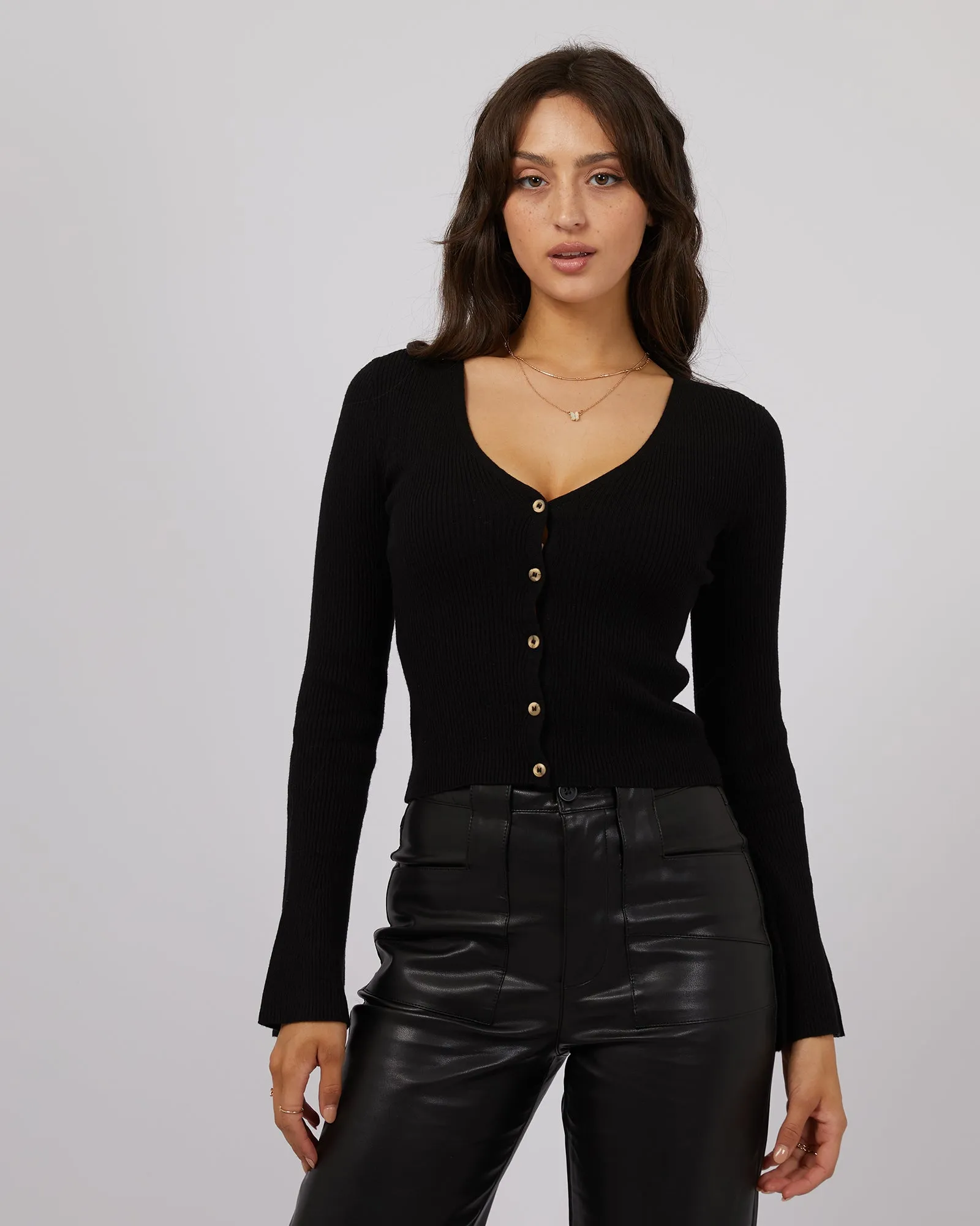 Janis Knit Top Black sold by All About Eve