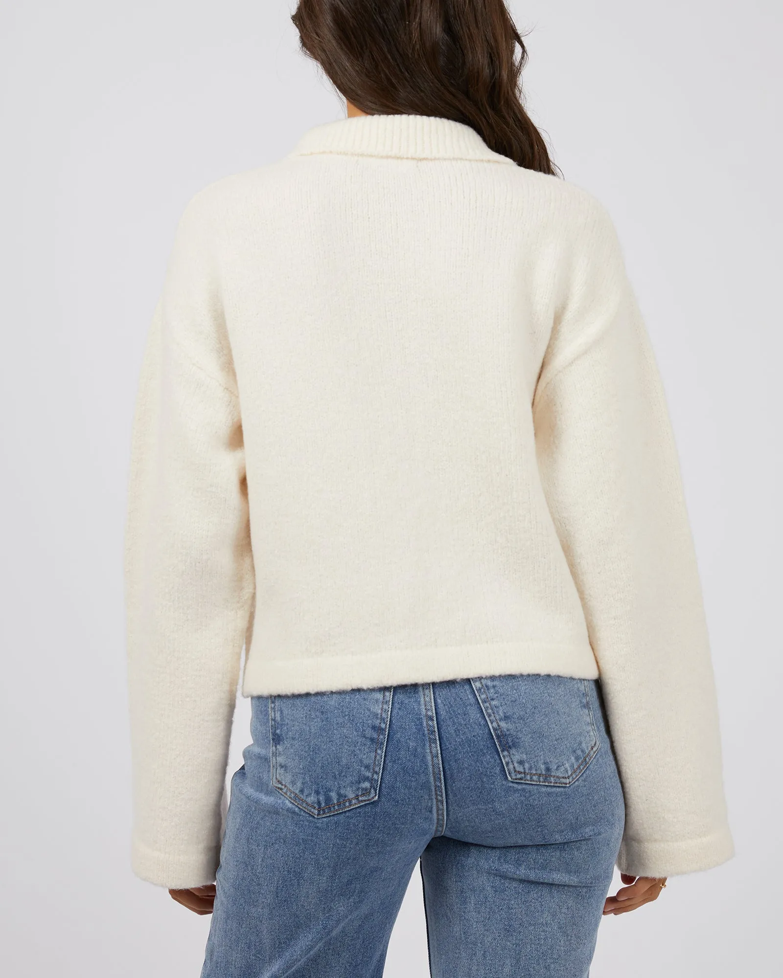 Chloe Knit Zip Through Natural sold by All About Eve product image thumbnail 3