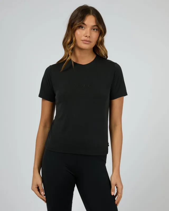 Luxe Active Tee Black sold by All About Eve