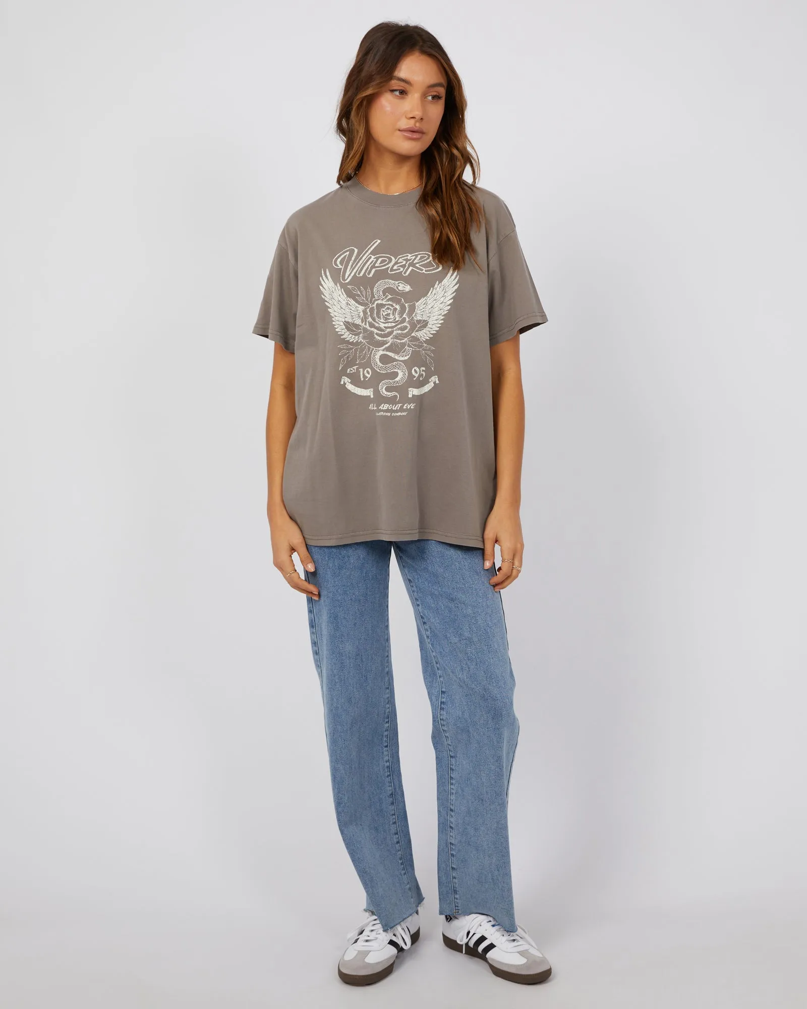 Viper Oversized Tee Charcoal sold by All About Eve product image thumbnail 2