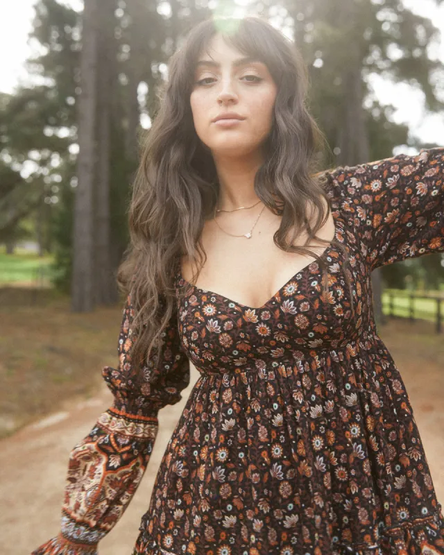 Luna Floral Mini Dress Print sold by All About Eve