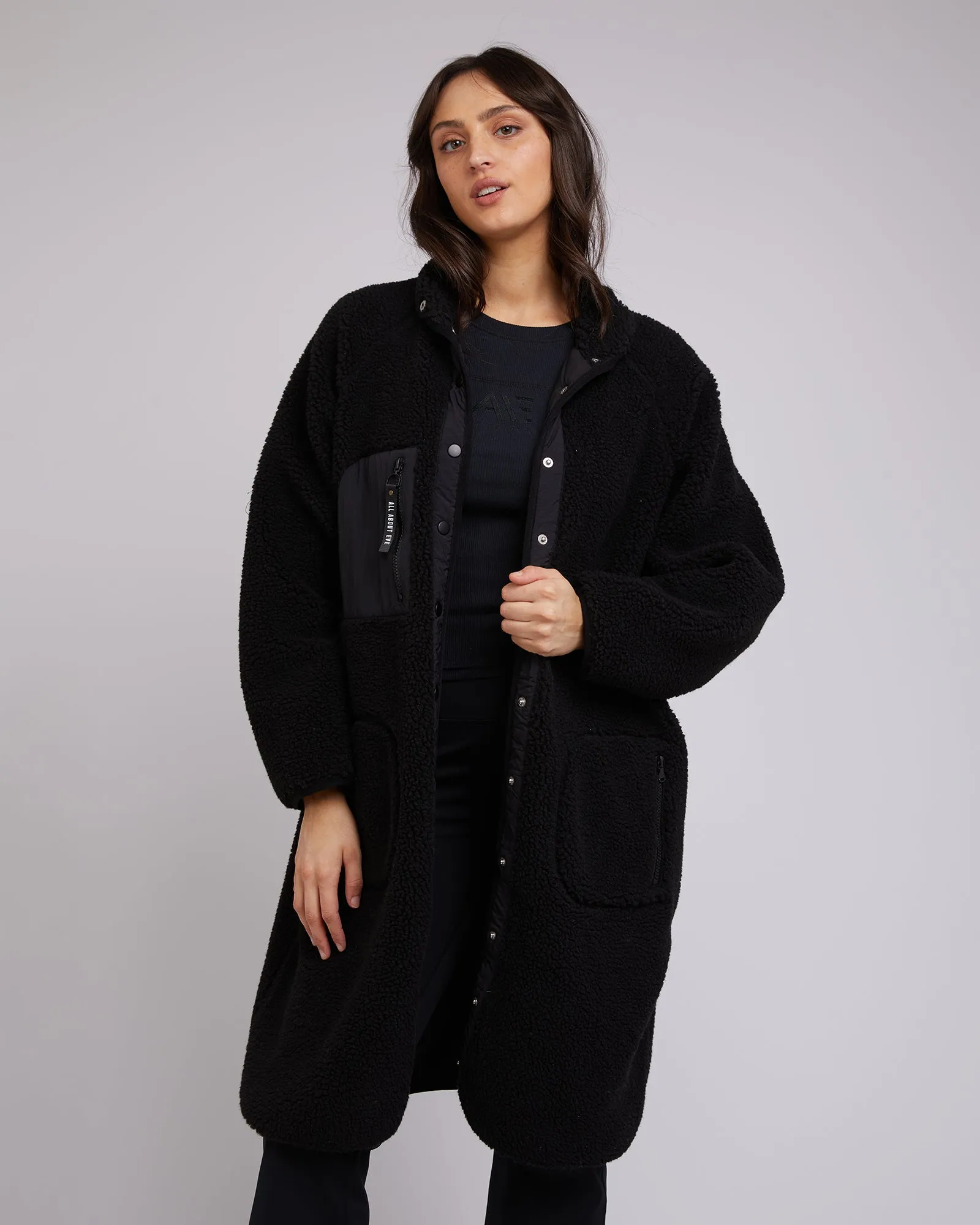 Active Teddy Longline Jacket Black sold by All About Eve product image thumbnail 4