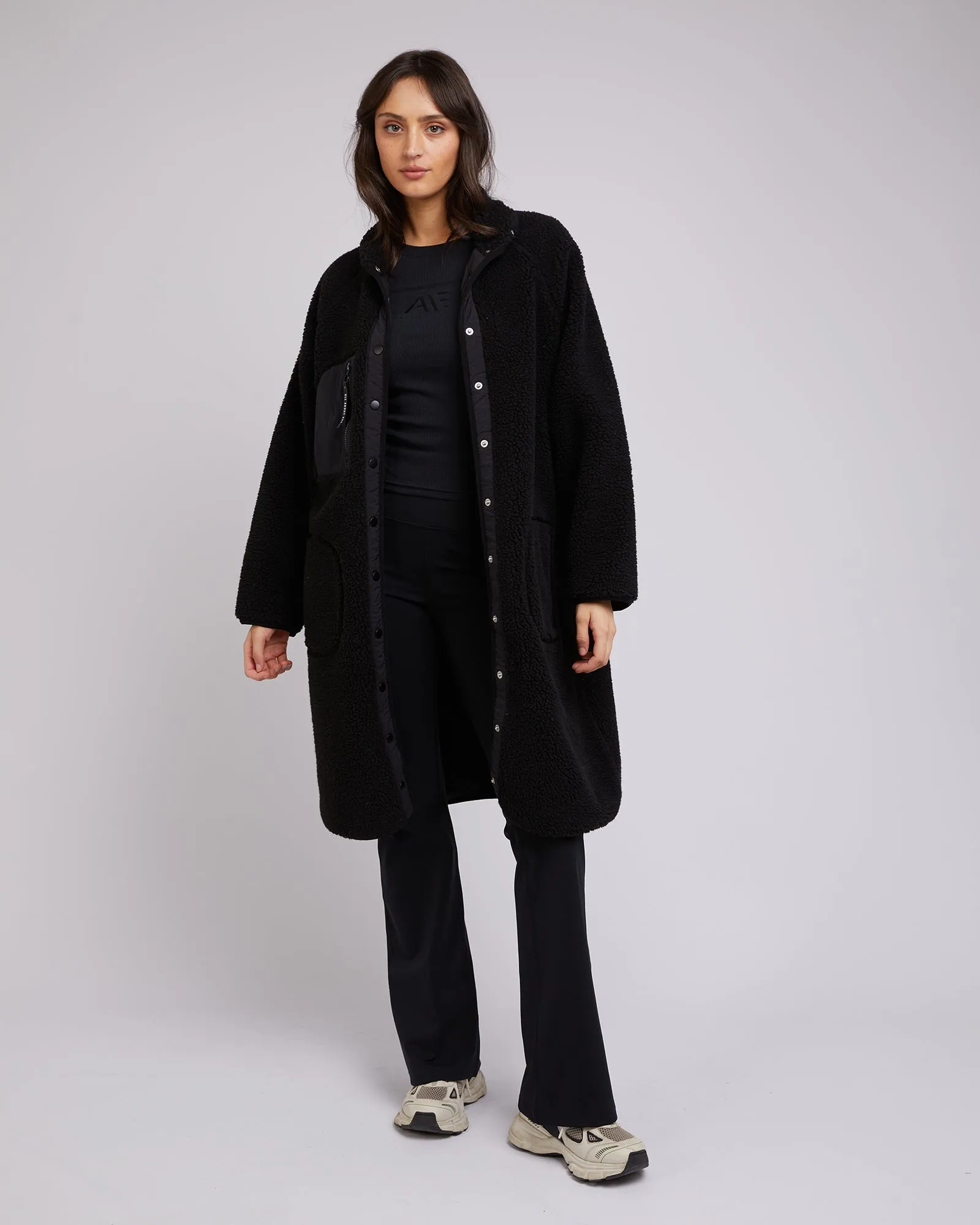 Active Teddy Longline Jacket Black sold by All About Eve product image thumbnail 2