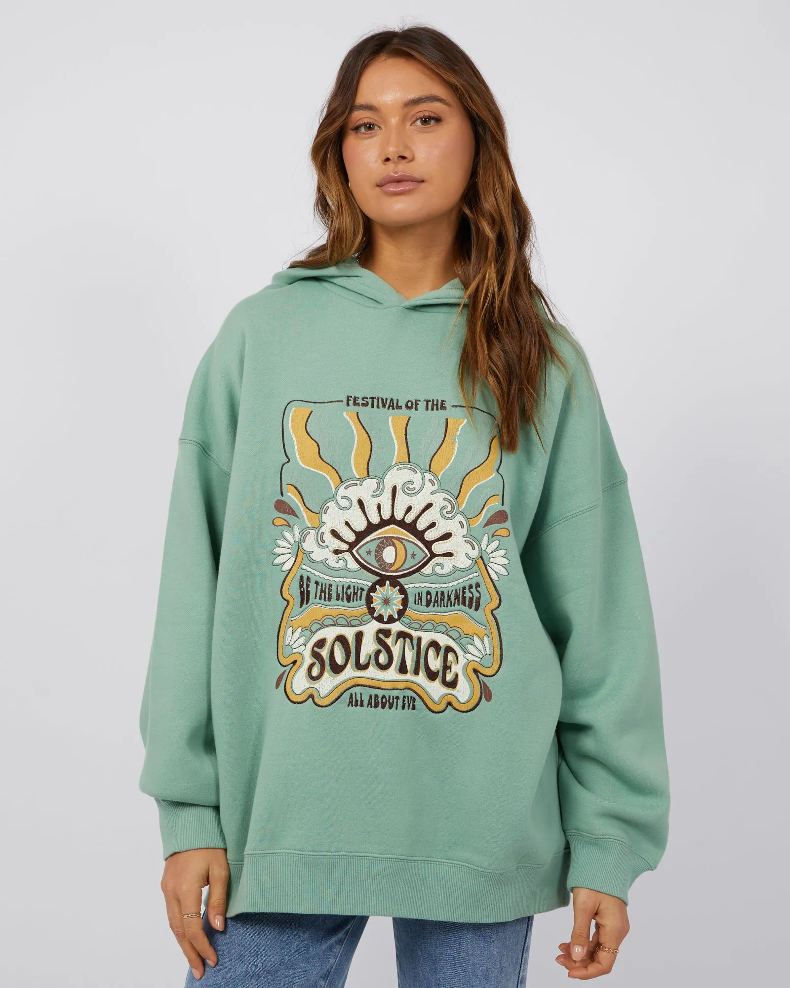 Solstice Hoodie Sage sold by All About Eve