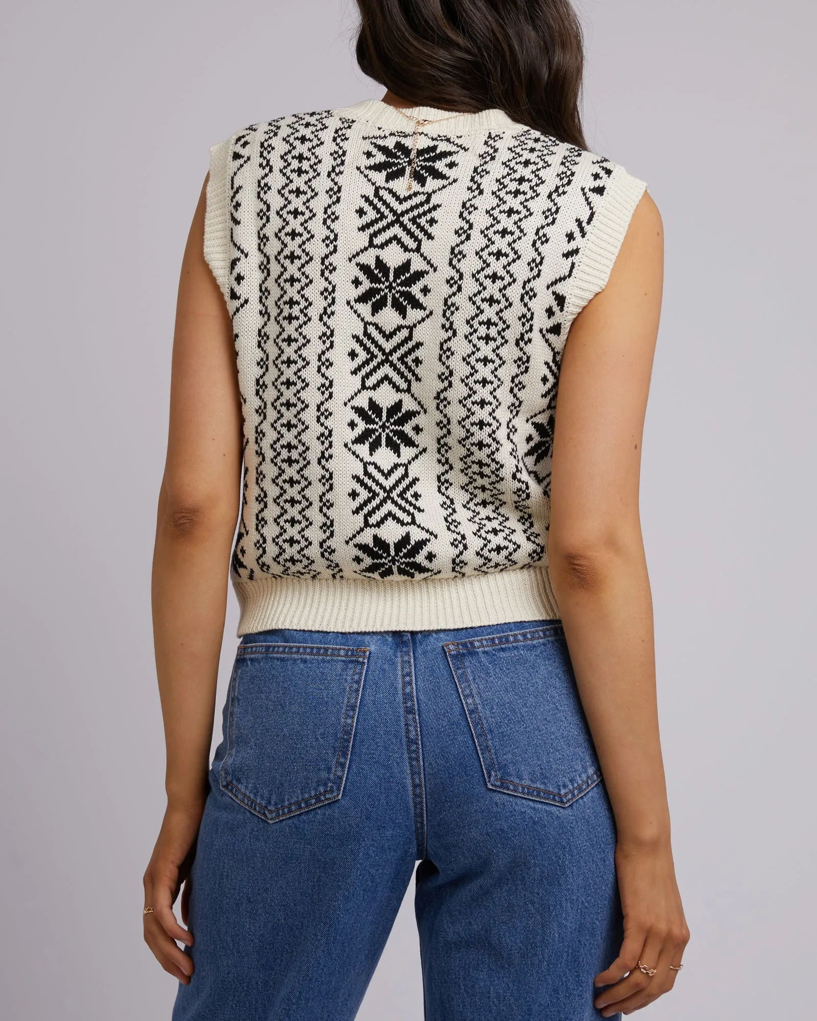 Fleetwood Knit Vest Vintage White sold by All About Eve product image thumbnail 3