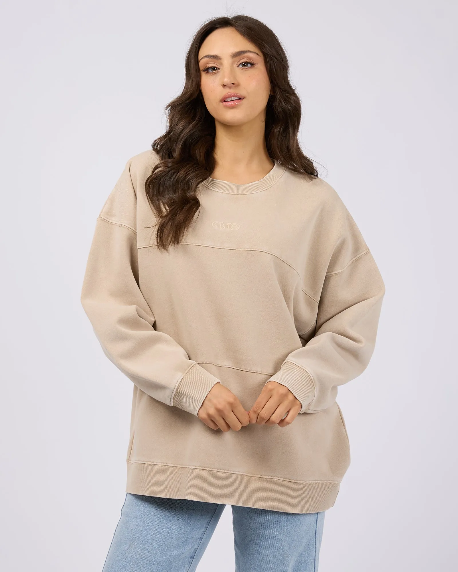 Piper Washed Crew Oatmeal sold by All About Eve