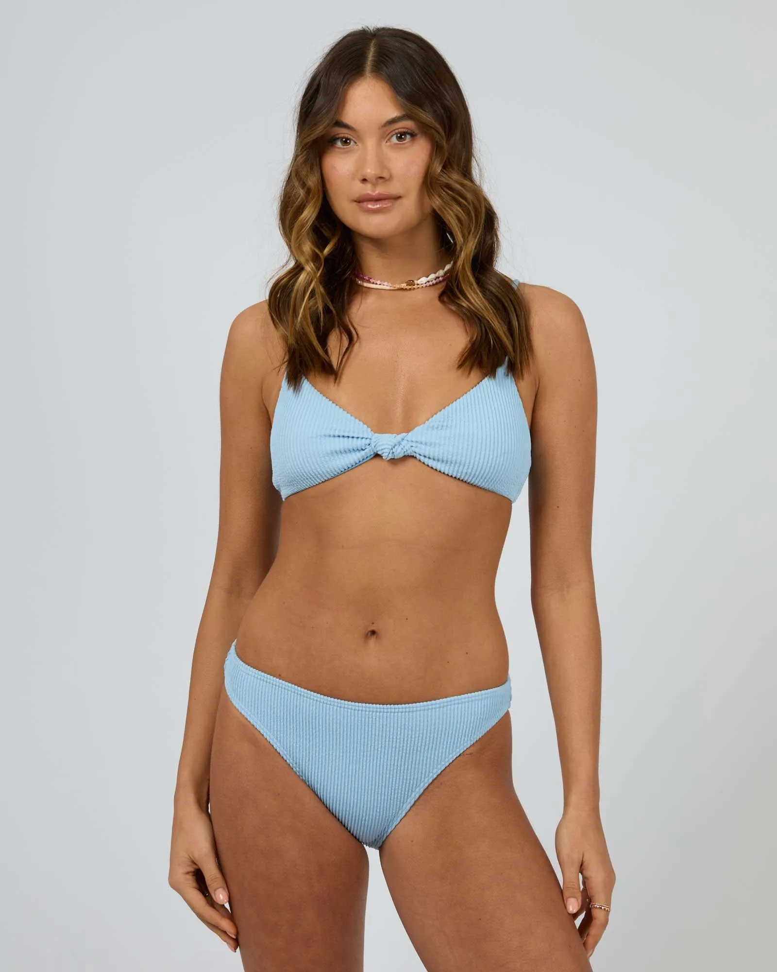 Phoenix Rib Classic Pant Light Blue sold by All About Eve