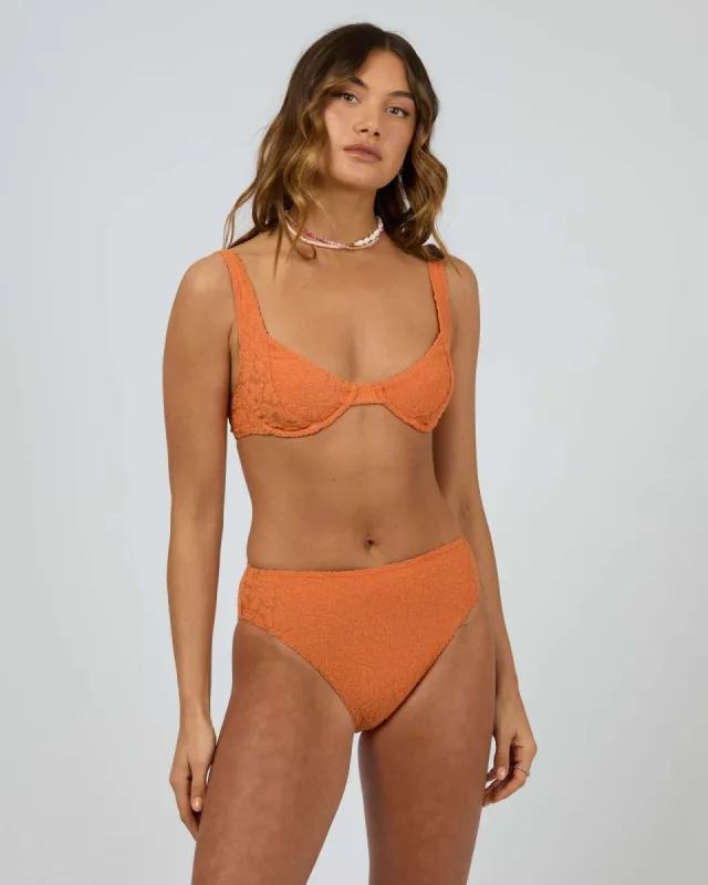 Arizona Mod Mid Waist Pant Rust sold by All About Eve