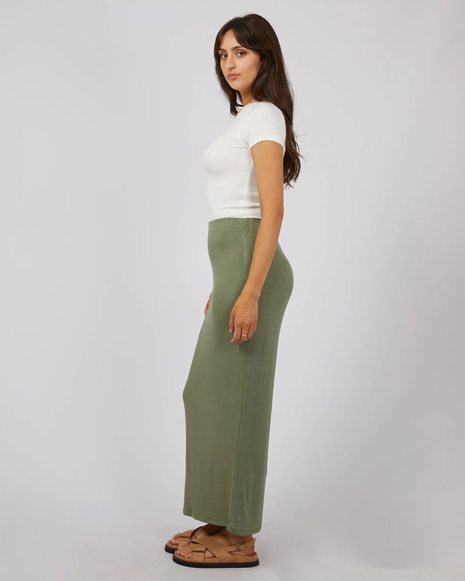 Eve Every Day Maxi Skirt Khaki sold by All About Eve product image thumbnail 5